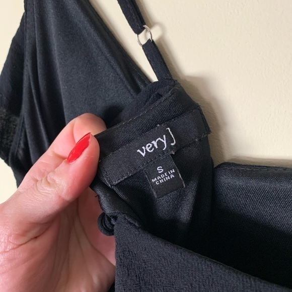 Very J Black Jumpsuit Size Small - Picture 6 of 6